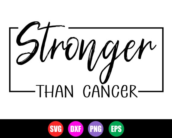 Stronger Than Cancer Svg Breast Cancer Svg Warrior Breast - Etsy