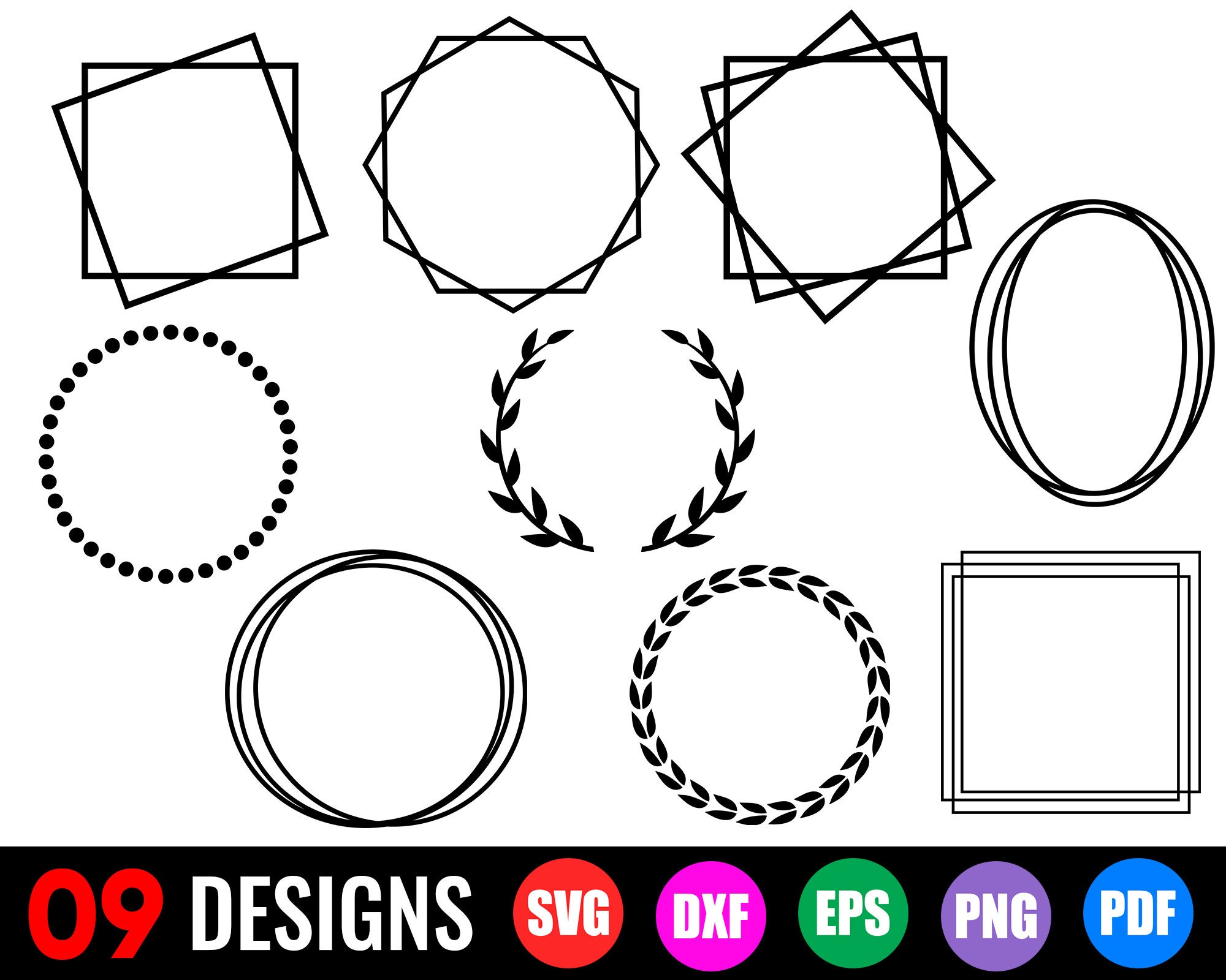 Geometric Frame SVG