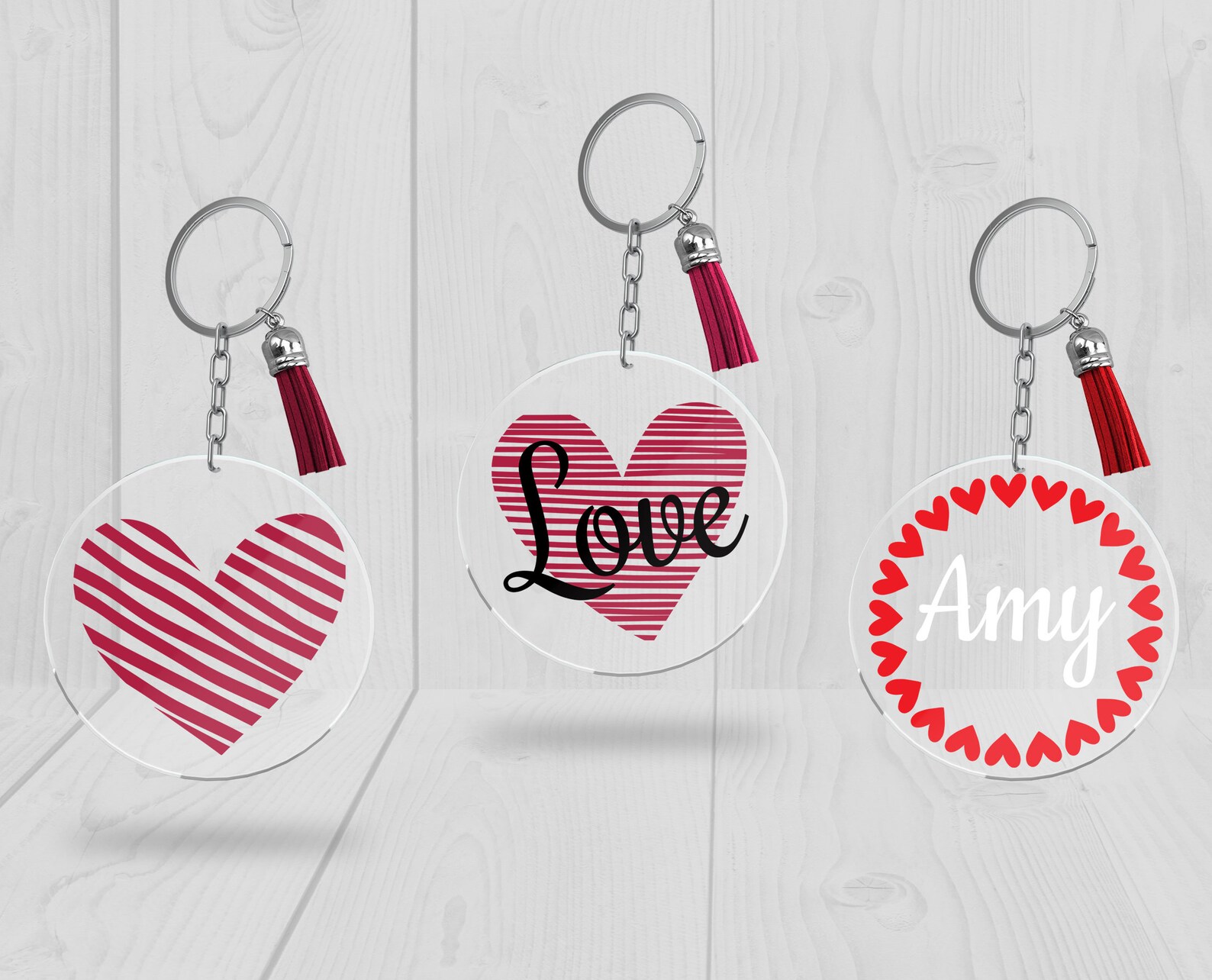 Love Keychain SVG Keychain Patterns SVG Acrylic Keychain | Etsy