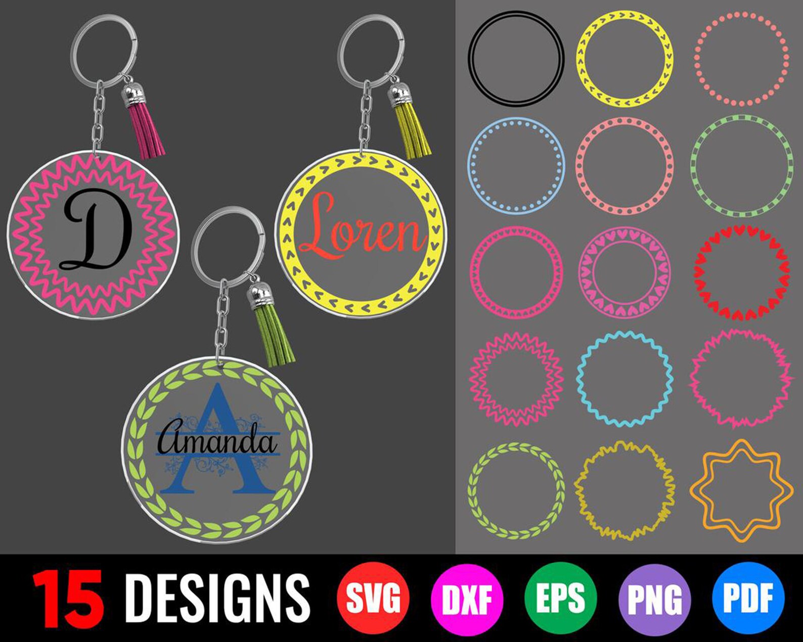 Download Keychain SVG Bundle Paint Brush Stroke SVG Keychain ...