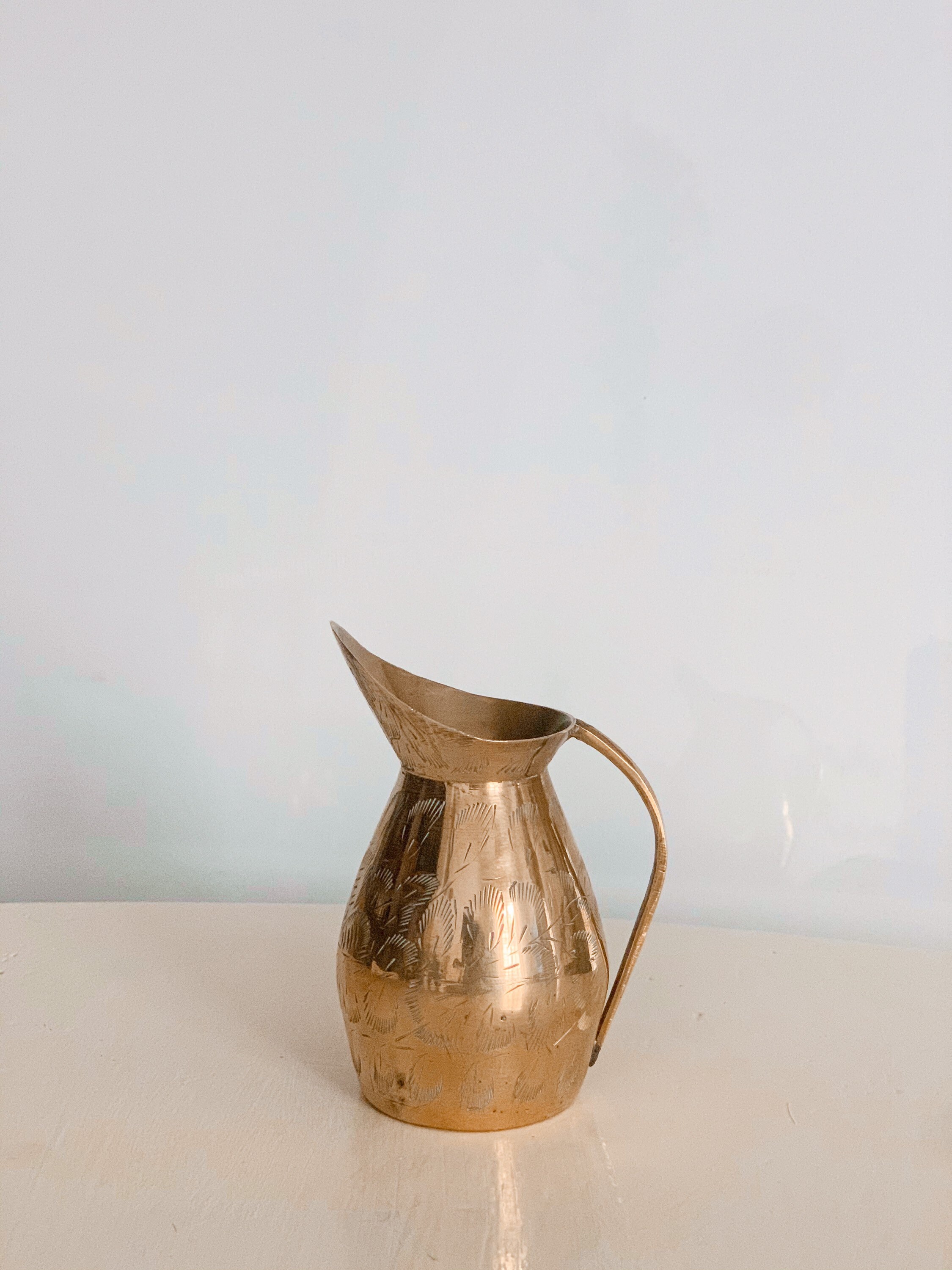 Small Decorative Brass Carafe Vase Etsy Hong Kong