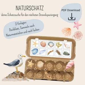 Natural Treasure I Beach I Nature I Treasure Hunt I Beach Holiday I PDF Template I Game Idea I Summer Holidays | Holiday Activities | Activities