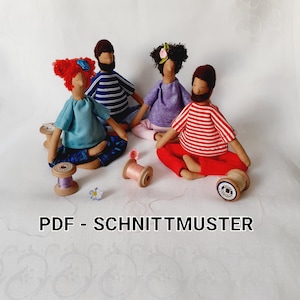 Yoga dolls -PDF sewing pattern & sewing instructions
