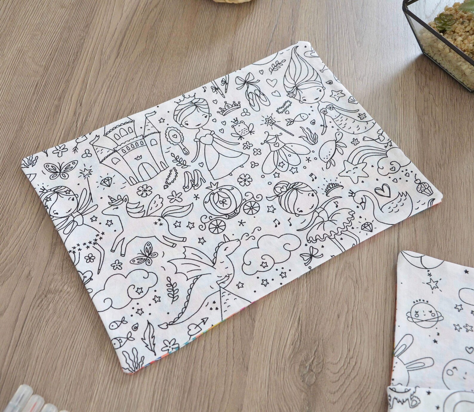 Kit de coloriage lavable feuille de dessin lavables | Etsy