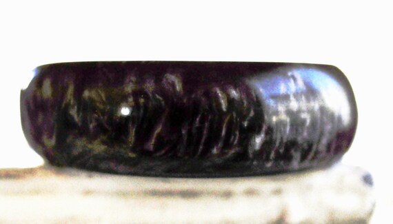 Deep Spinach Bakelite, Lava Flow, Catalin bangle.… - image 9