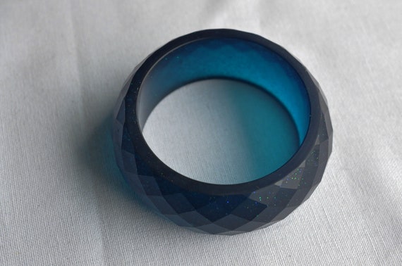 Large sized Polyester bangle, bracelet.  Thick wa… - image 6