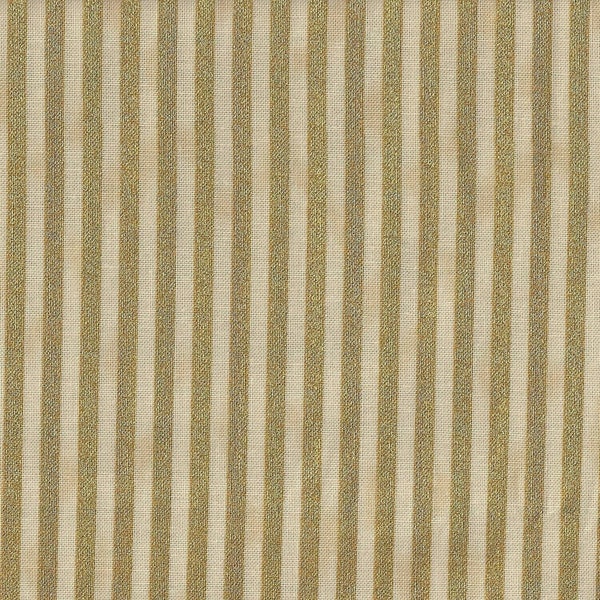 Glimmering Gold Stripe with gold metallic, Cotton Quilt Fabric by the Yard, Stoffa 16-026