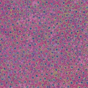 Northcott Midnight Sky, Cotton Quilt Fabric by the Yard, Artisan Spirit Shimmer, Purple Water Droplets Gold Metallic 22994M-85