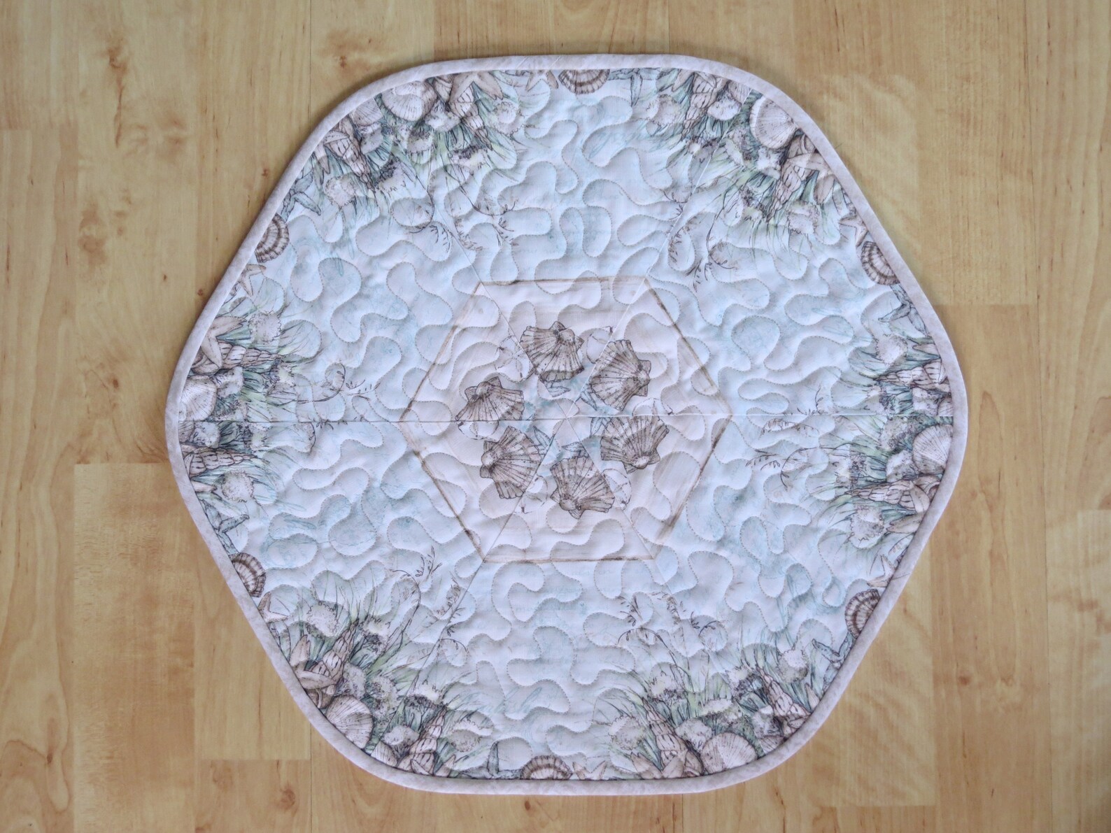 Quilted Table Topper Placemat 16x17.25inch Coastal Wishes Etsy