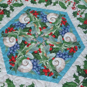Coastal Christmas Tree Quilted Table Topper NCU0HNH157