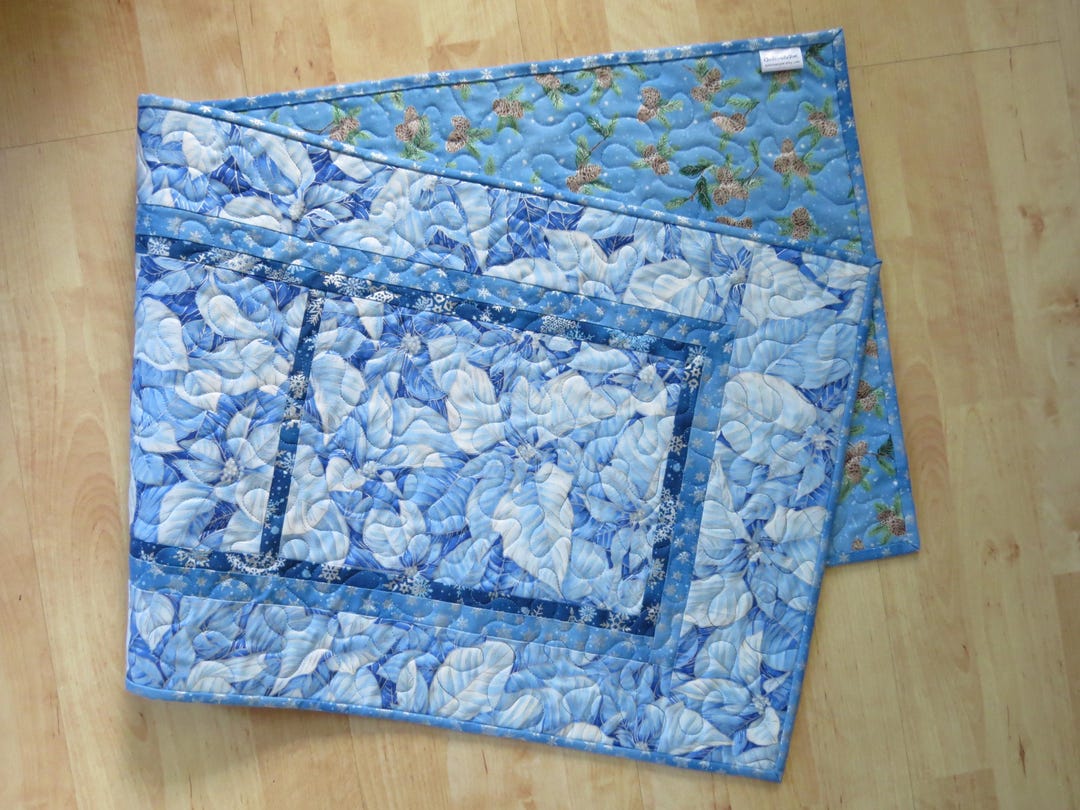 Charming BLuejay CP2404018CL Quilted Table Runner main image 1