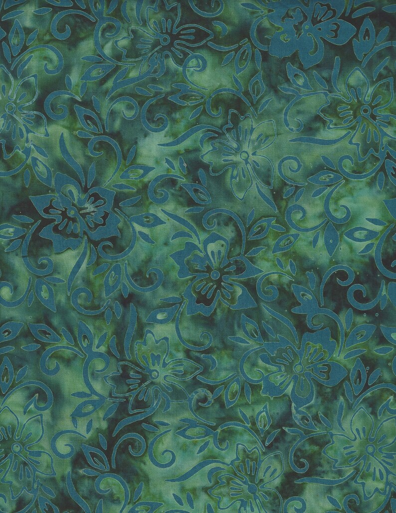 Alilah 8026367 Sea Green Quilt Cotton Fabric Yardage Etsy