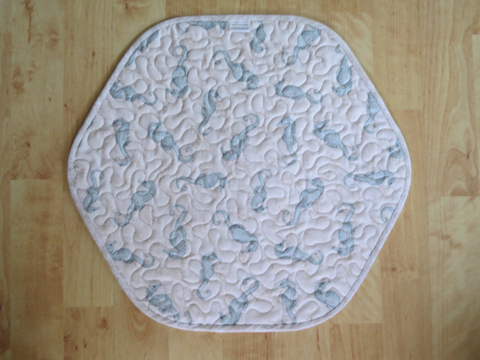 Quilted Table Topper Placemat 16x17.25inch Coastal Wishes Etsy