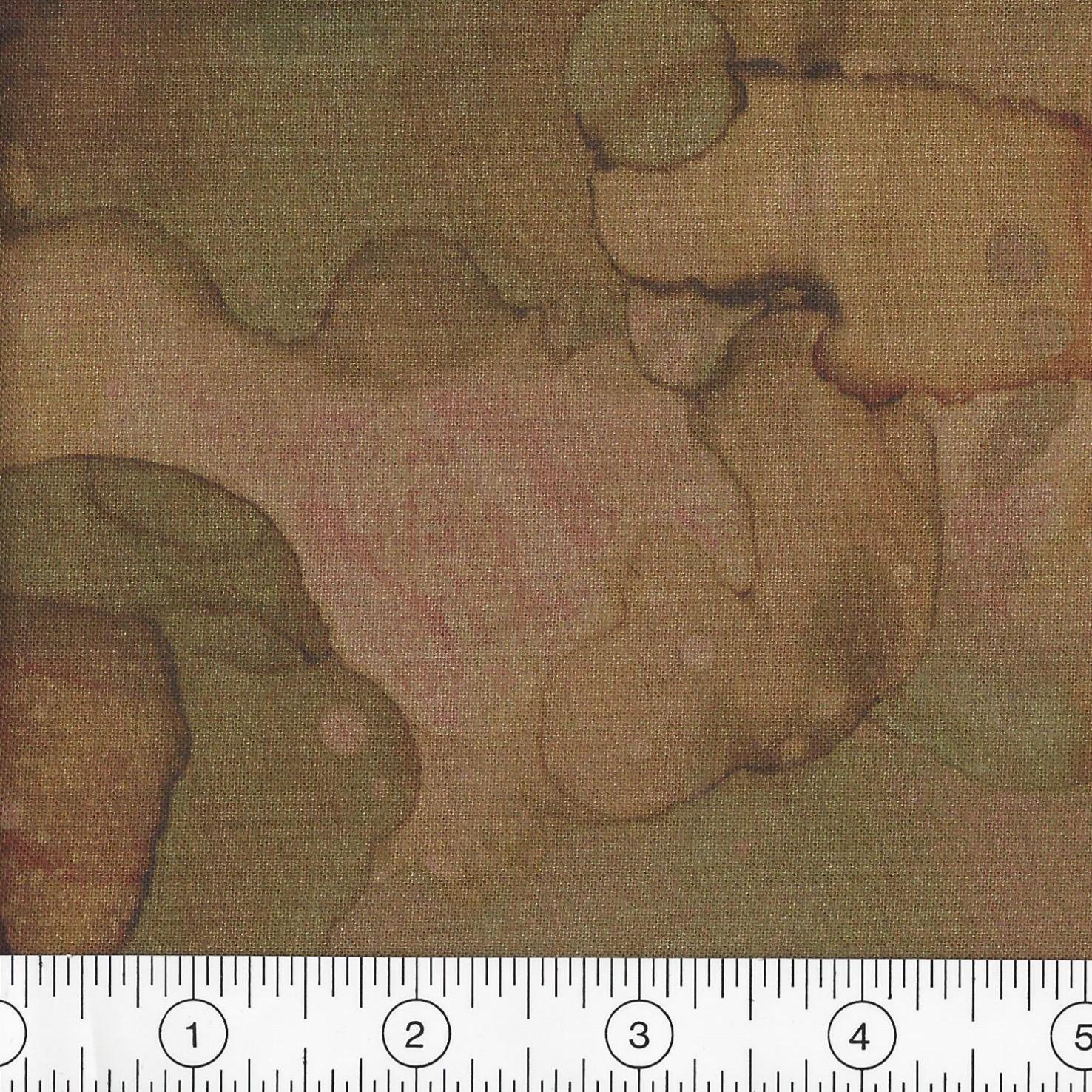 Northcott Lone Wolf, Cotton Quilt Fabric by the Yard, Lt Rust