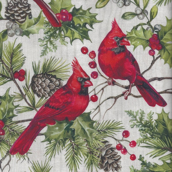 Northcott Scarlet Feather, Cotton Quilt Fabric by the Yard, Gray 23474-91