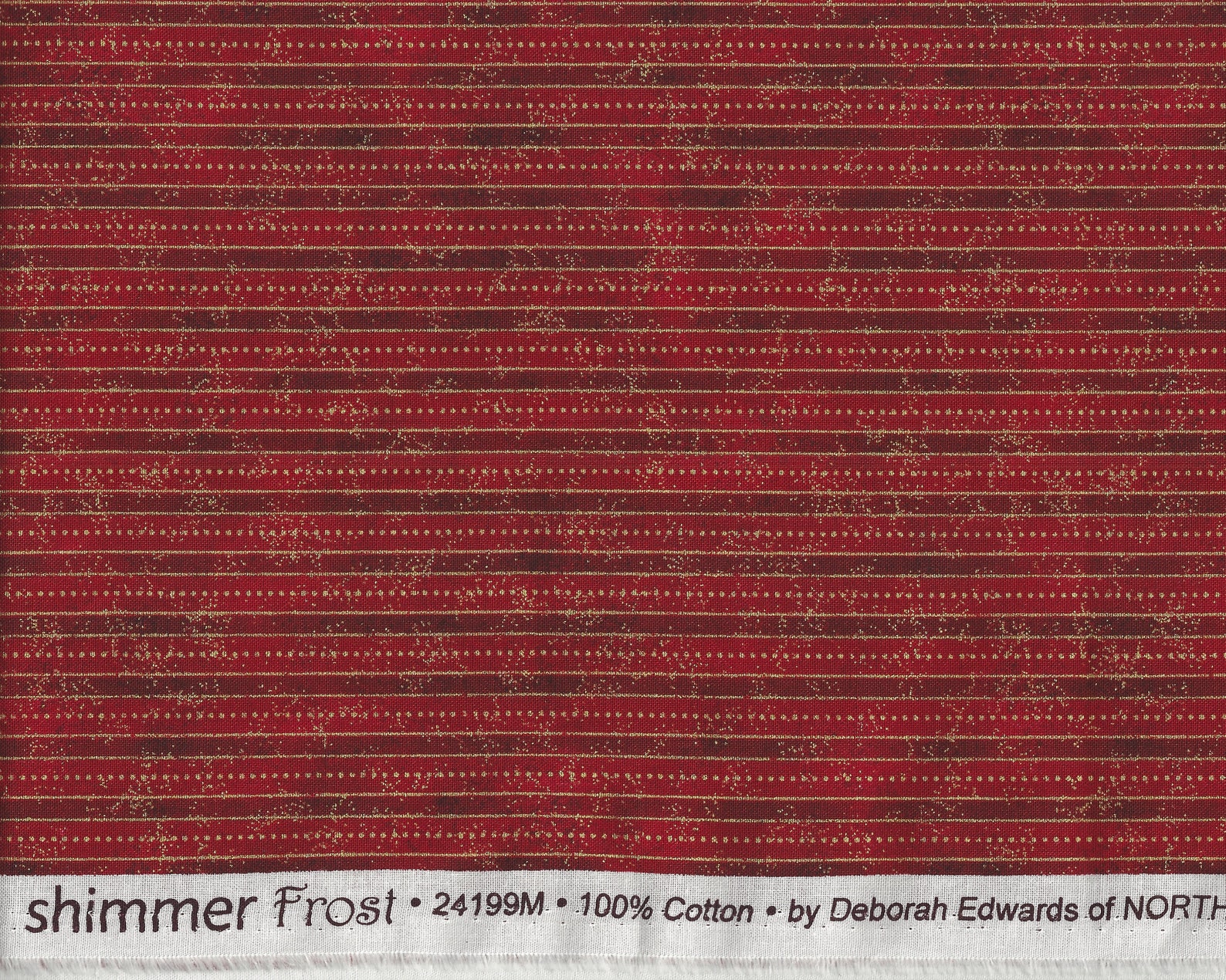 Lot De Bandes De Tissu Métallisé Northcott "Shimmer" 2 1/2" + Patron De Quilt Gratuit - Neuf