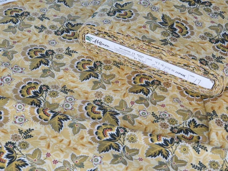 Moonlight Peacock M743047 Gold Metallic Cotton Quilt Fabric Etsy