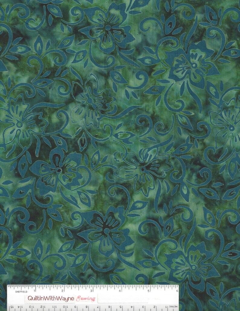 Alilah 8026367 Sea Green Quilt Cotton by the Yard Northcott Etsy