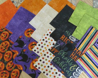 Northcott Festive Felines, 44 Precut 5x5-inch, Cotton Quilt Fabric Chip Charm Pack