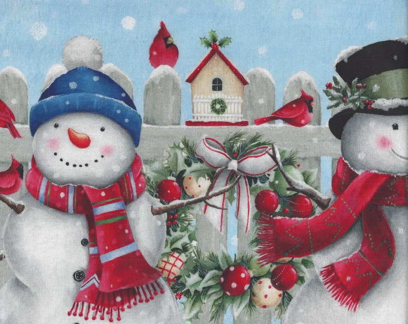 Northcott Winter Cotton Fabric Advent Calendar Panel Etsy Canada