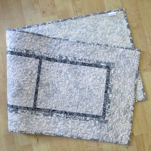 Quilted Table Runner, 15.25x41.5-inch Banyan Batik Md Gray #2261