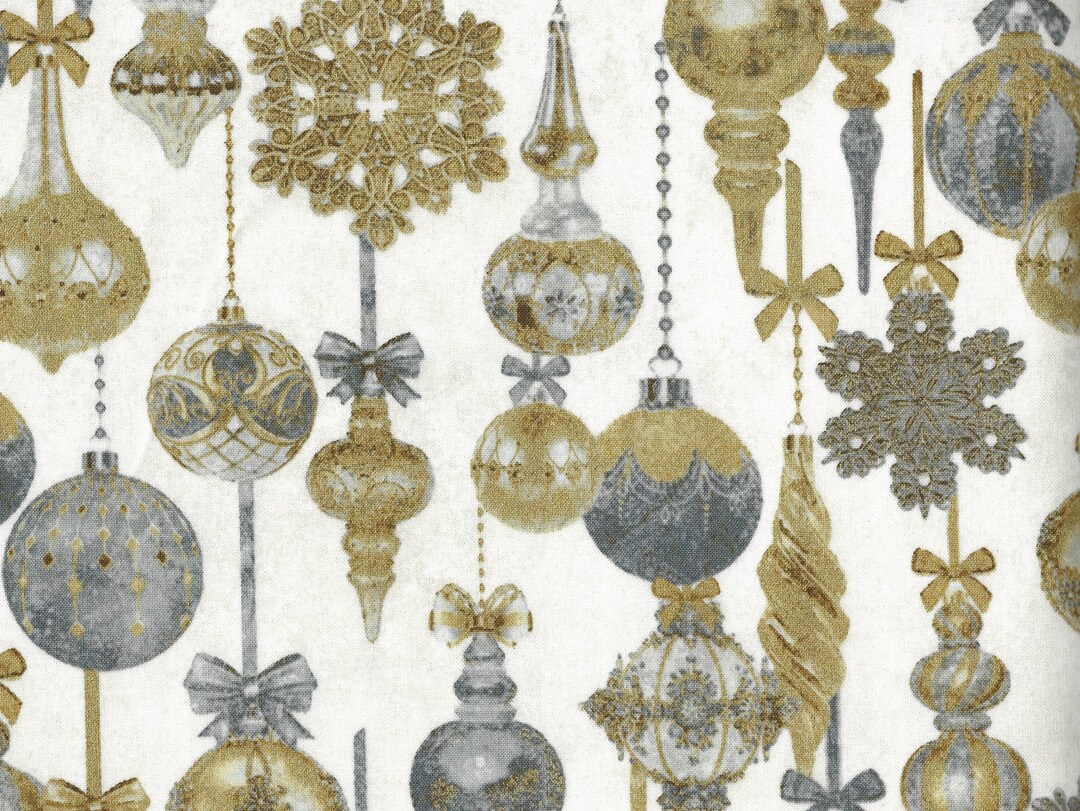 Northcott Stonehenge White Christmas, Cotton Quilt Fabric by the Yard