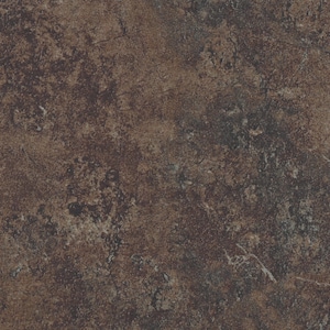 May include: A close-up of a brown, textured surface with dark and light brown marbling. The surface has a mottled appearance with subtle variations in color and texture, resembling natural stone.