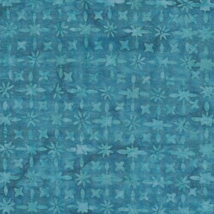 Tela de algodón para patchwork Northcott Banyan Batik, cortada a medida, Azulejo Jardín Encantador Turquesa 83593-62