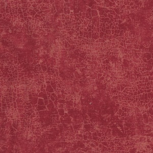 Tissu pour courtepointe en coton par mètre, Essentials Crackle Red, Wilmington