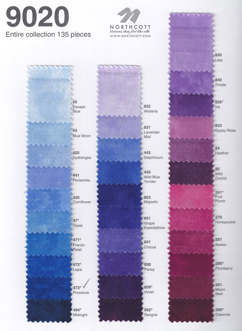 TOSCANA 9020 fabric colors available. If you see one you like, let me know and I will get it in stock for you. There are 135 beautiful colors available for that right shade in your project.