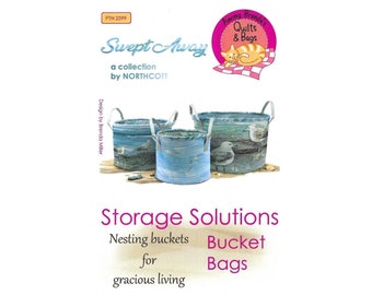 Storage Solutions Bucket Bags Pattern by Among Brendas Quilts & Bags #2599