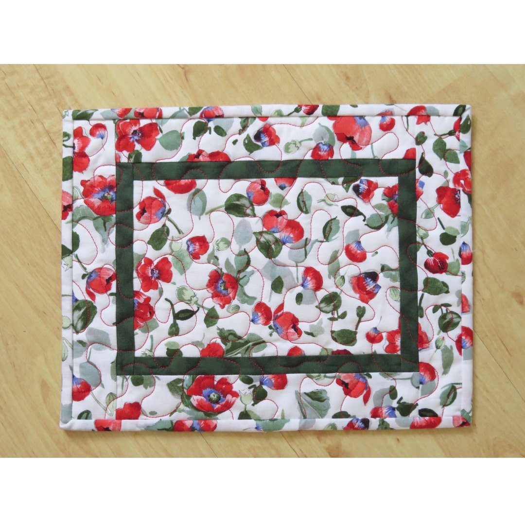 Snacks Rug Mug Rug | Snack Mat Quilted, 8.75x11.25-inch, Fresh Cut #2151 - Etsy