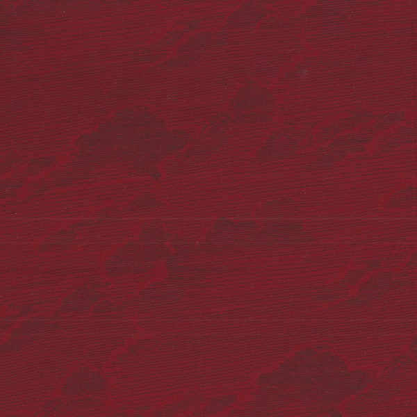 Fat Quarter 20.5x18.5-inch, Cotton Quilt Fabric, Dark Red Linear Clouds