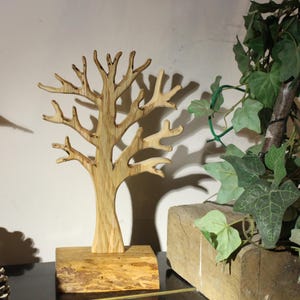 Handmade Tree Wooden Jewelry Tree Stand Jewellery Organizer Jewelry Necklace Ring Earring Holder Jewelry stand tree Necklace holder tree image 10