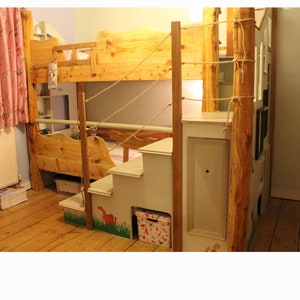 Wood Bunk Bed for Kids | Children Beds with Storage | Toddler Loft Beds
