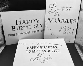 Potterhead postcard sets with different sayings (including birthday)