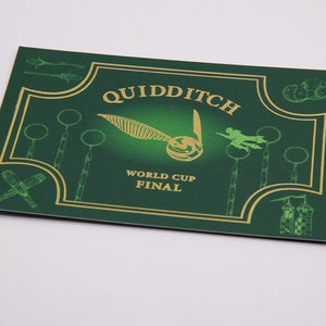 Quidditch Ticket mit Goldeffektfolie | Potterhead