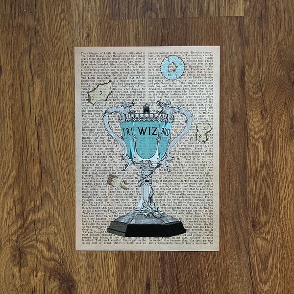 Pokal auf Buchseite - Print/Illustration -Potterhead