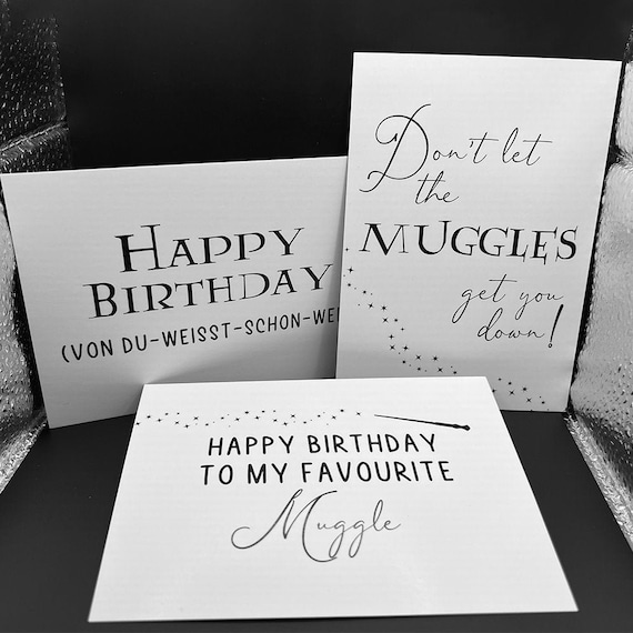 Potterhead Postkarten Sets mit unterschiedlichen Sprüchen (u.a. Geburtstag)