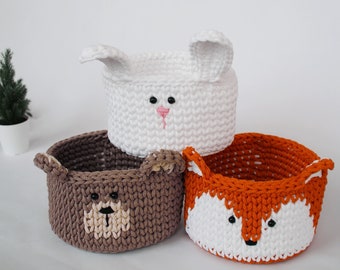 animal toy basket