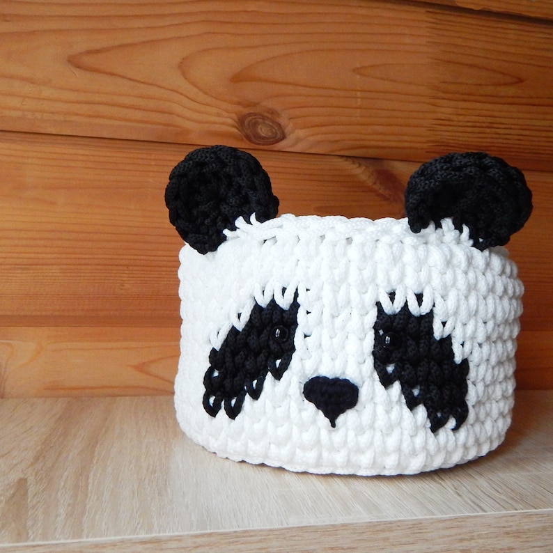 Crochet animal basket for nursery decor and storage Etsy