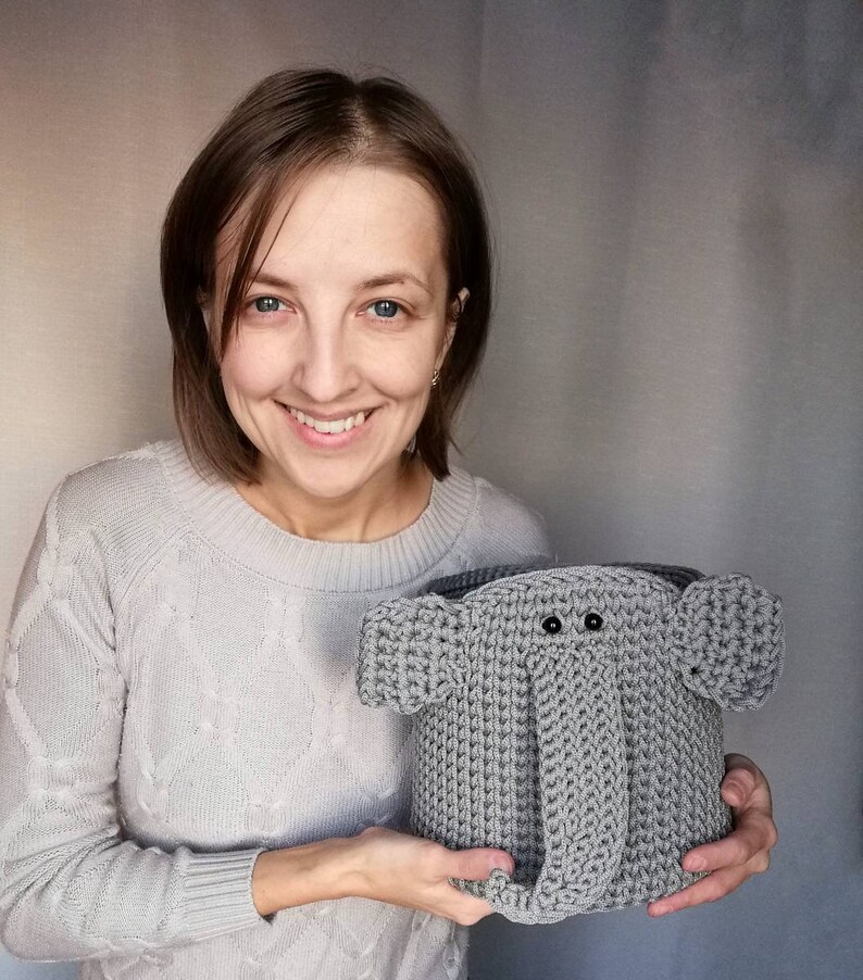 Elephant Nursery Decor Basket First Mother's Day Gift Etsy