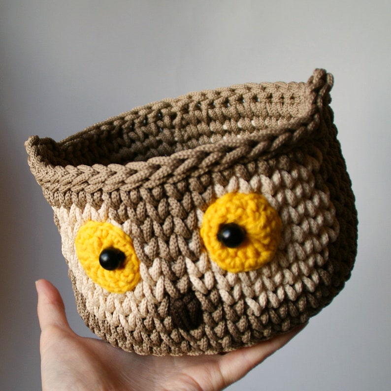 Crochet animal basket for nursery decor and storage Etsy