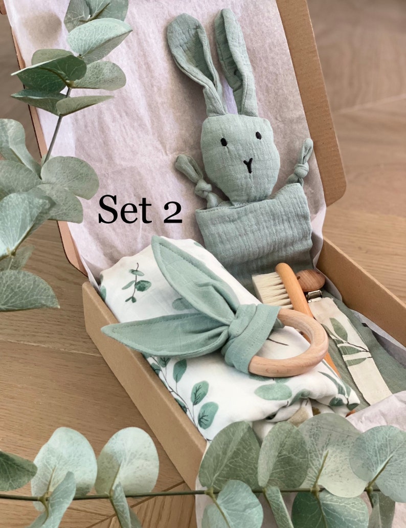 Personalisierte Baby Geschenk Box 5-Teilig Geschenk zur Geburt Bild 2