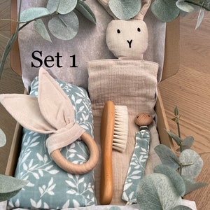 Personalisierte Baby Geschenk Box 5-Teilig Geschenk zur Geburt Bild 1