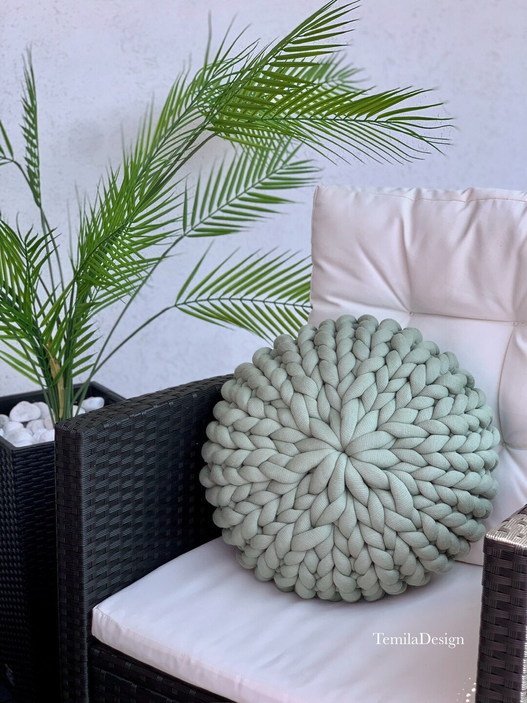 ALAVYA HOME Decorative Cushion Children's Cushion Bear For House Bed Cots – Diameter 28 Cm, Cuddly Cushion Children Fluffy With Filling, Decorative - View #8