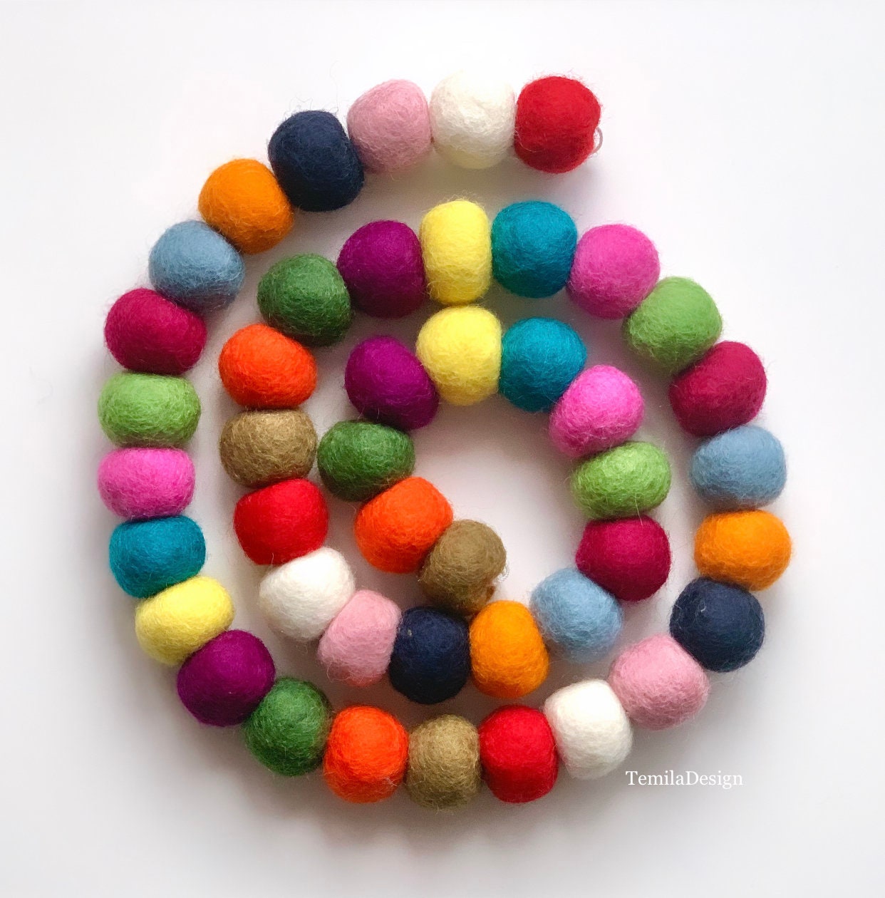 Guirnalda De Bolas De Fieltro De San Valentín 3 Piezas Guirnalda De