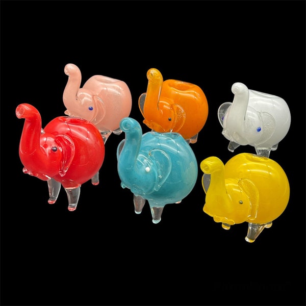 Elephant Glass Pipes, Cute Decorative Smoking Pipe