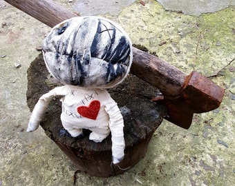 Mummy Doll, Egyptian Zombie, Halloween Horror Decor