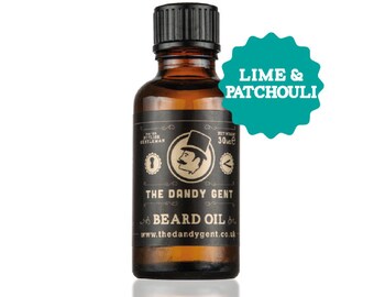 Lime & Patchouli - Natural Beard Oil 30ml | The Dandy Gent